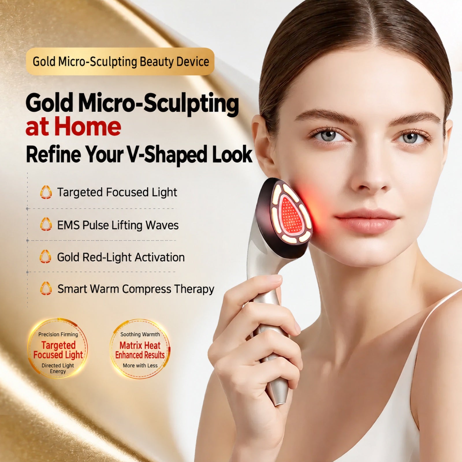 Gold Micro-Sculpting Beauty Device